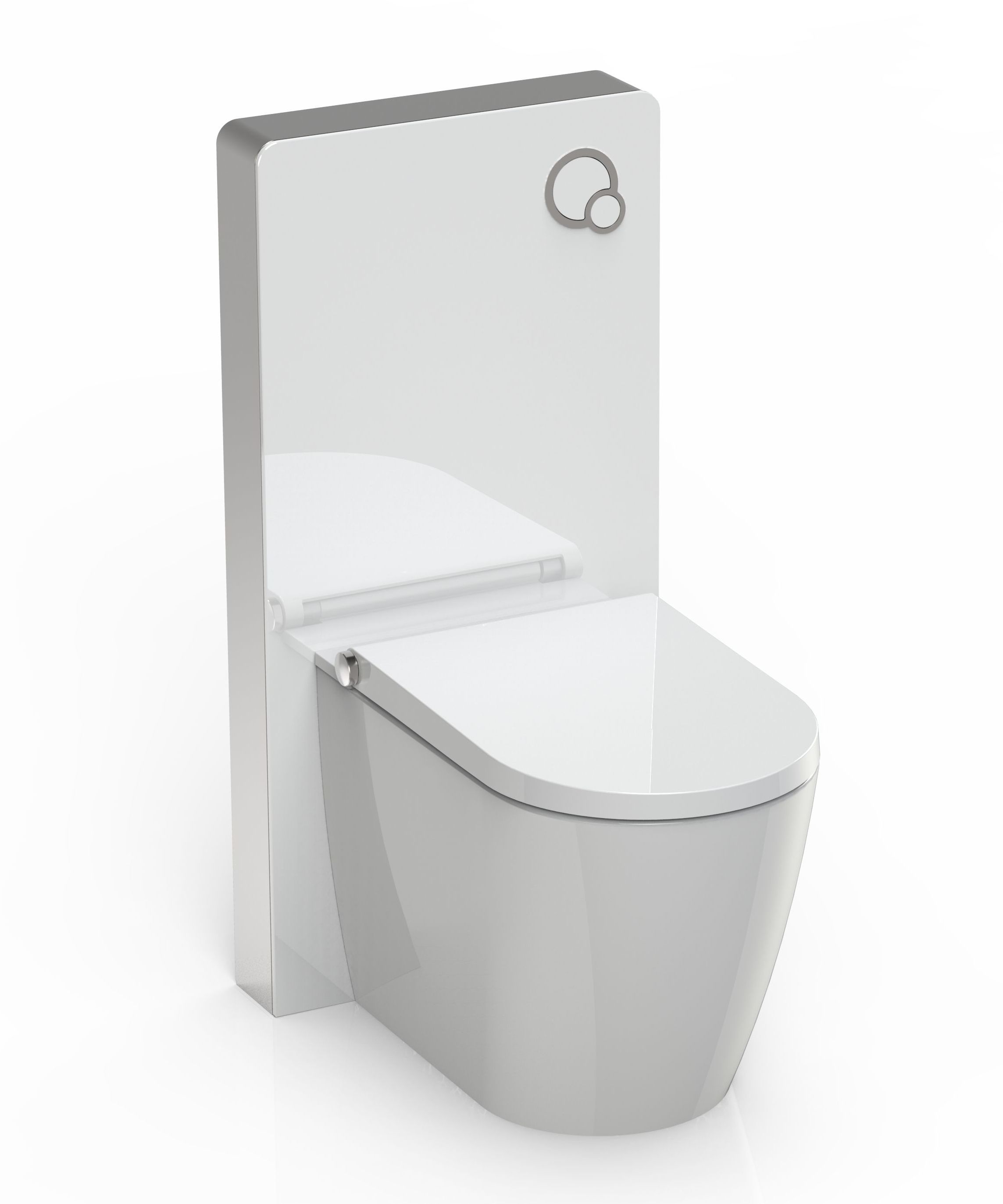 Sanitärmodul für Stand-WC inkl. Betätigungsplatte