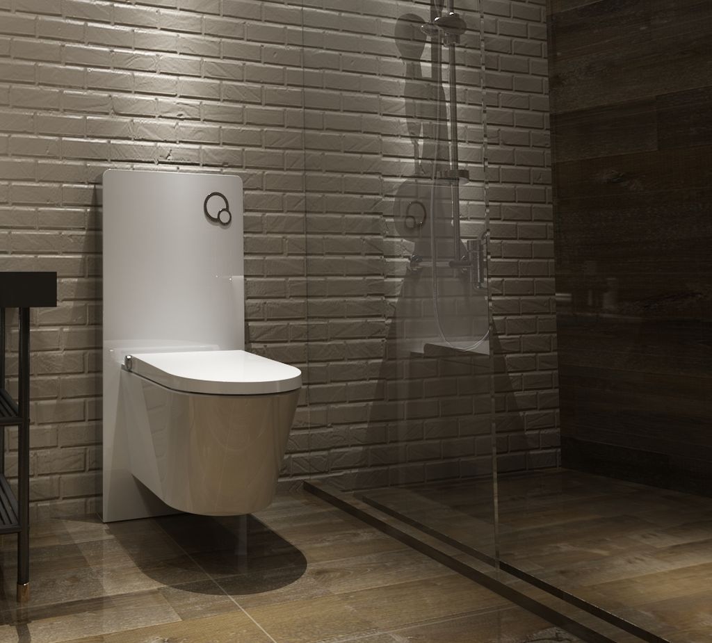 Sanitärmodul für Wand-WC inkl. Betätigungsplatte