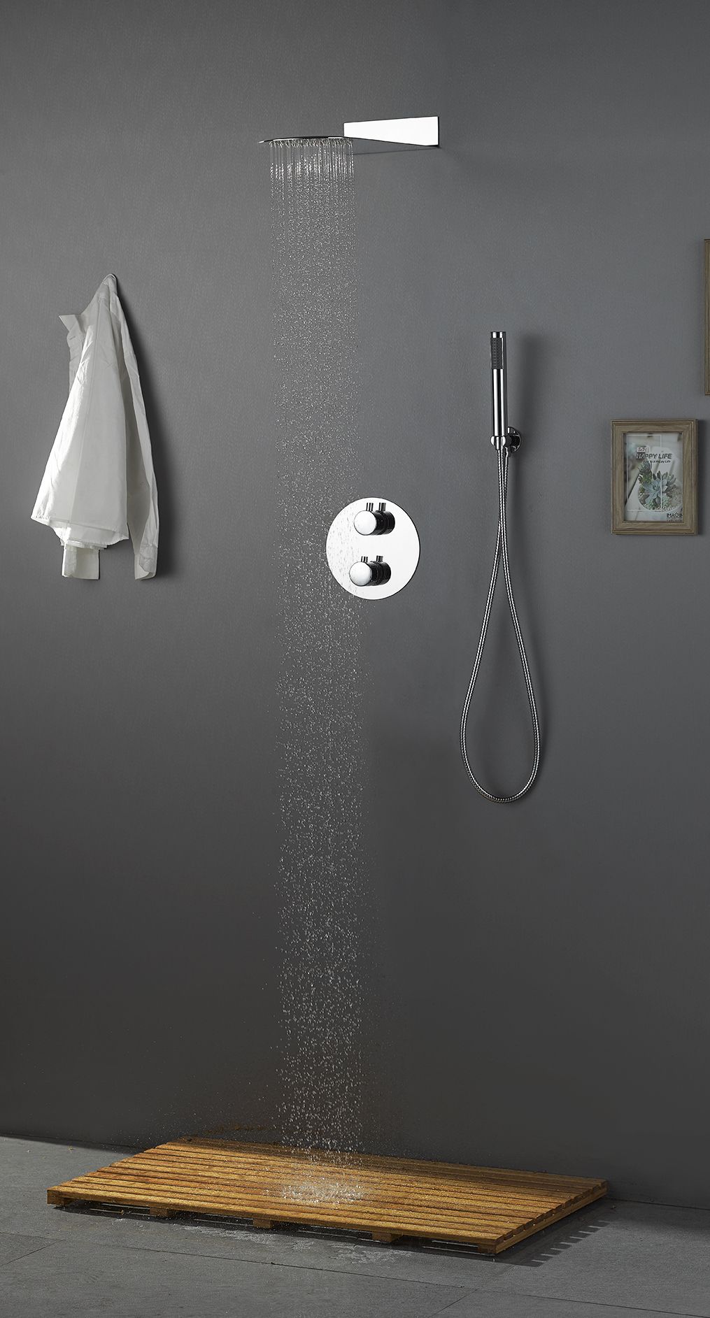 Unterputz Thermostat-Duschsystem CONCO inkl. Einbaukörper